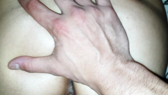 Romanian whore with hands tied fucked with a beer bottle and then by a small cock