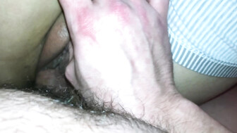 Romanian whore fucked by a small cock with feet tied to a broomstick