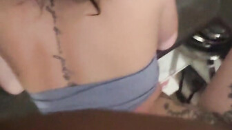 Sexy PAWG takes BBC backshots in the kitchen