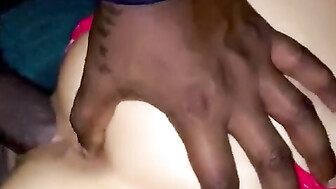 Petite white girl gets fucked by BBC doggystyle