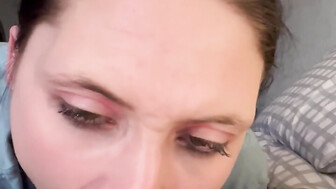 Pretty girl blows black cock