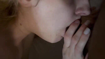 White slut sucks BBC