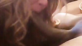 Hotwife Sucks on a BBC as he Films her