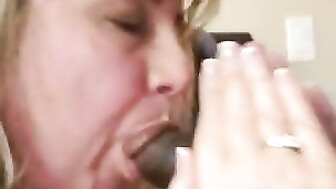 Gorgeous Brunette Hotwife Gives BBC Head