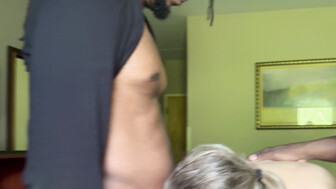 Hotwife Karen Qos hotel date with two black guys 2