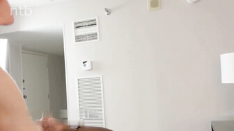 Hubby watches his wife and black lover