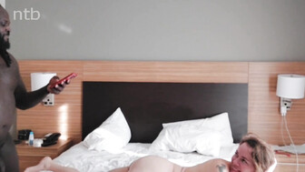 Slutty wife with big boobs and her black lover