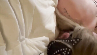 Multiple black lovers and a hot white blonde in mask