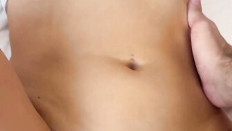 Two white teenies getting cum fed early in the morning