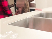 Sexy blonde gets two black cocks just for her