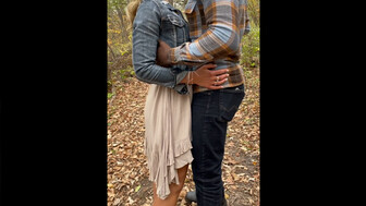 Hot MILF fucked by a strong BBC lover in the woods