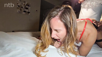 Black santa and two hot white wives fulfilled a wish