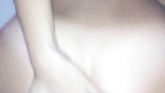 Sexy slut wife fingers ass taking black cock then gets creampied