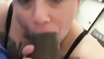 Throat BBC before work