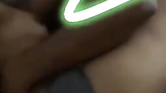 wife hold hand with bull