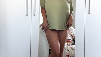 hotwife big boob meet her bf  at home