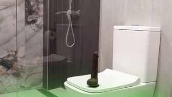 hotwife Sami Orgasm with big black dildo pussy full of cum