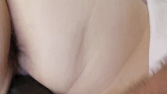 Filling Wife's Hole with Big Black Dildo