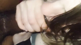 MILF sucked this big black cock