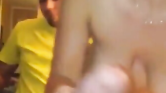 white girlfriend tries out big cock