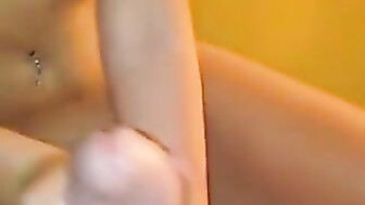 white girlfriend tries out big cock