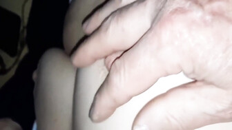 Our neighbor's hands on my wife's tits