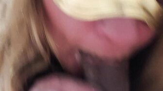 Hot blonde mask wearing milf giving me a nice blowjob at cheap motel!