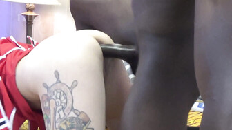 Anal with pretty white BBC slut