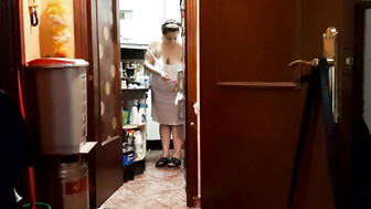 eva mi esposa en la cosina