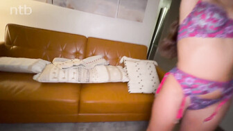 Amazing white honey enjoying BBC bareback