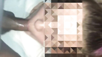 Hot white girl love to suck fuck and swallow black dick