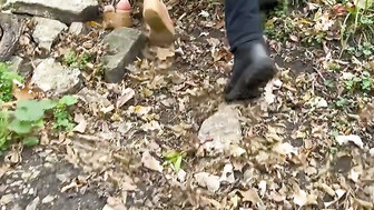 My beautiful wife fucks a black boyfriend in the woods