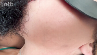 Sexy white blonde in hot lingerie worships his BBC