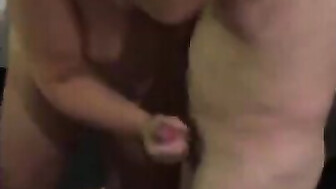 Liz busy being hot with 4 men gang bang