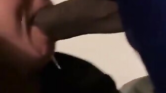 Huge BBC fits in her mouth