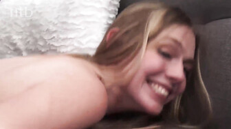 That horny blond petite white babe gets impregnated by her hung black stud