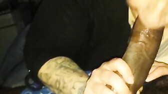 Big Black dick sucking
