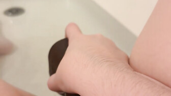 Hotwife plays with bbc toy