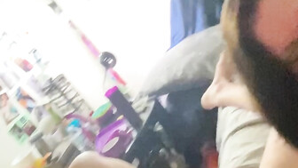 verbal QoS gets piped if front of her cuck