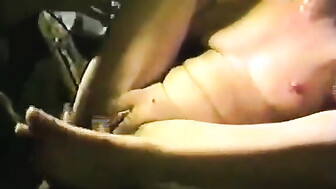 Wife meets 18" black cock