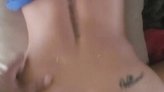 Black bull fucks hot white blonde hard