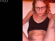 Hottie with glasses enjoying BBC