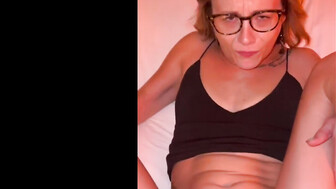 Hottie with glasses enjoying BBC