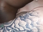 Preggo slut being fucked by stranger BBC