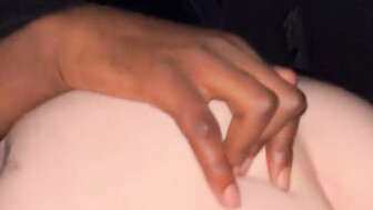 Snowbunny сreams on Black dick in the car