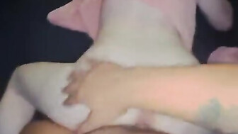 White girl takes black dick