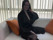 Pretty white chick with big boobs and dom BBC bull