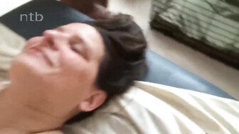 Huge boobed redhead milf gets fucked and creampied by hung black lover