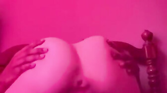 Riding Daddy big black dick creamy