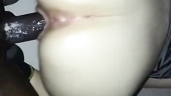 Big ass blonde takes black dick